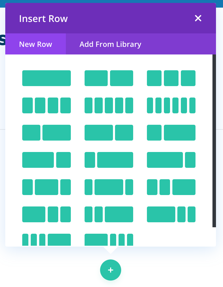 Insert Row Options