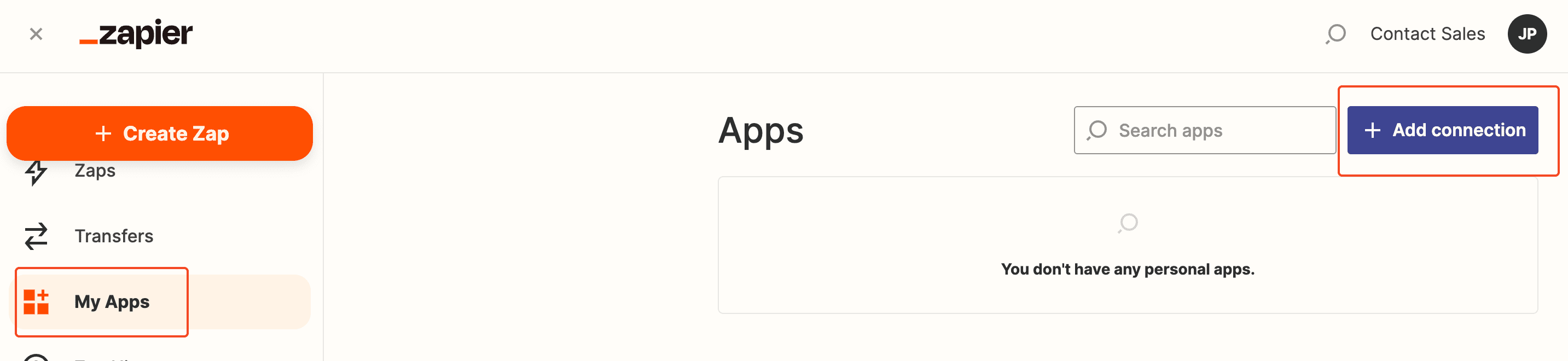 Add Zapier Connection